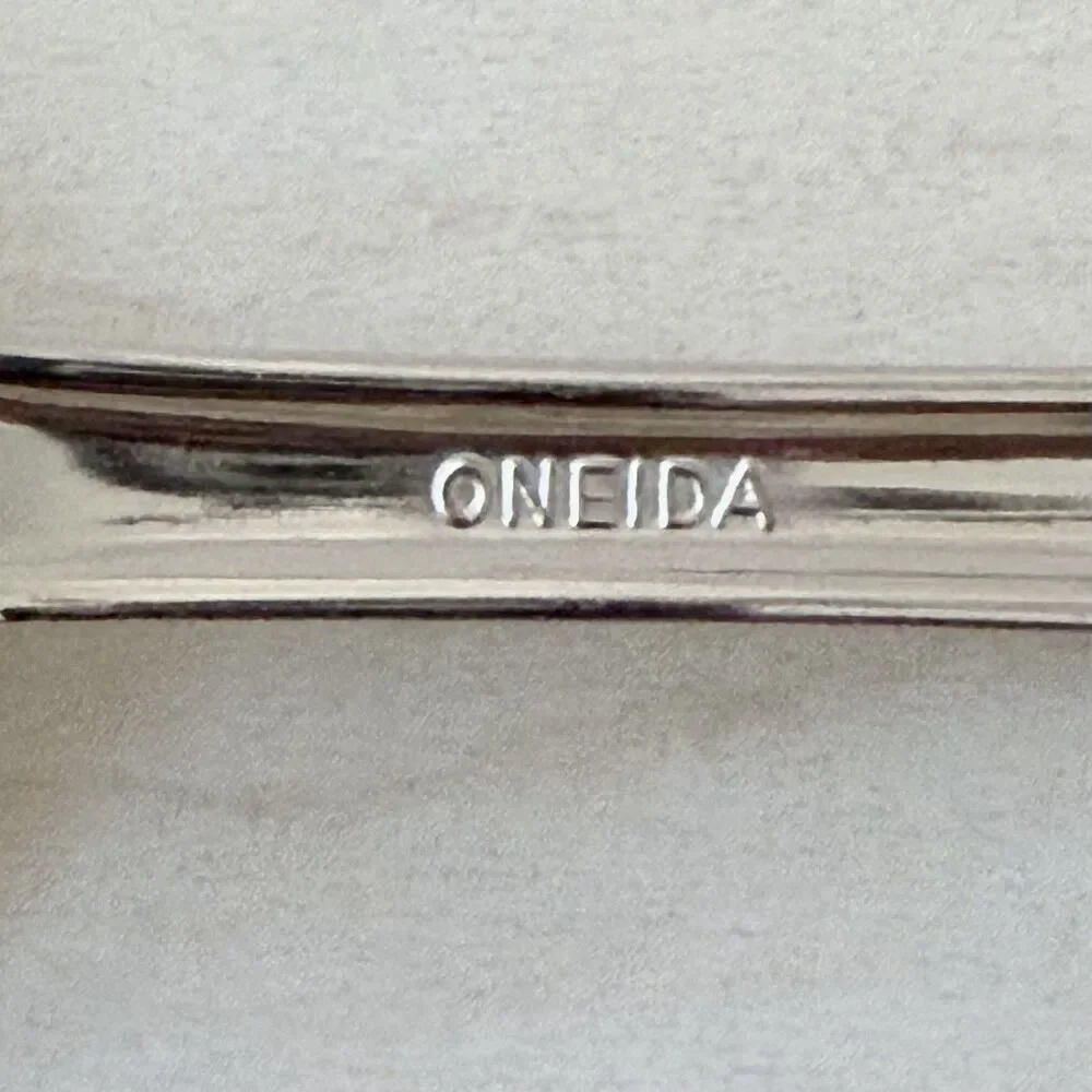5Pc Oneida Arbor-American Harmony Teaspoons 6 1/8” Stainless Glossy